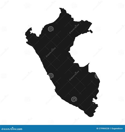 Peru Map In 3D 3d Map With Borders Of Regions Stock Illustration