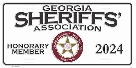 Buy A Front Car Tag - Georgia Sheriffs' Association