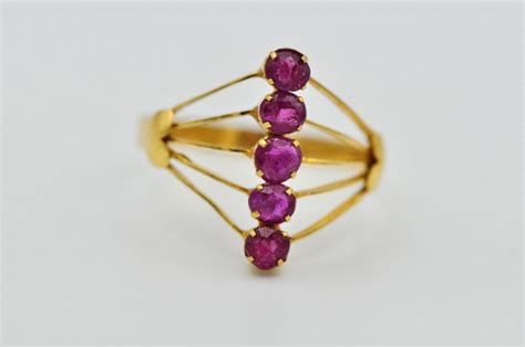 Kt Gold Arm Ring Ruby Catawiki