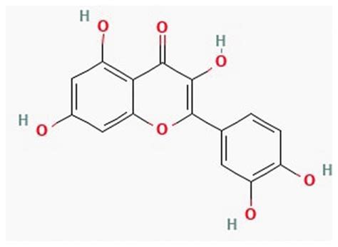 Chemical structure of quercetin (Image source: PubChem [Internet ...