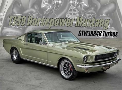 1359 Horsepower Twin Turbo 1965 Mustang Garrett Motion