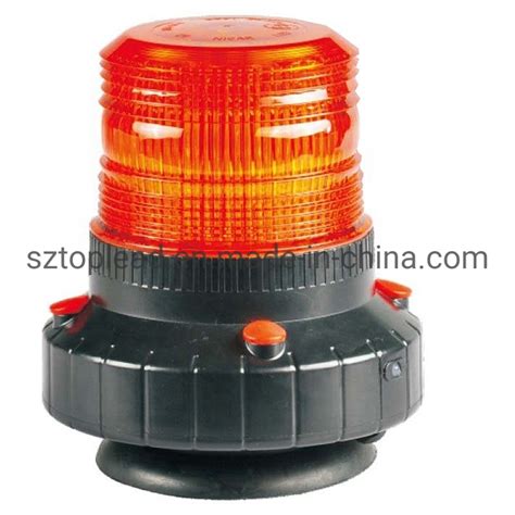 Led Rechargeable Warning Beacon Light Emergency Rotary Lamp With