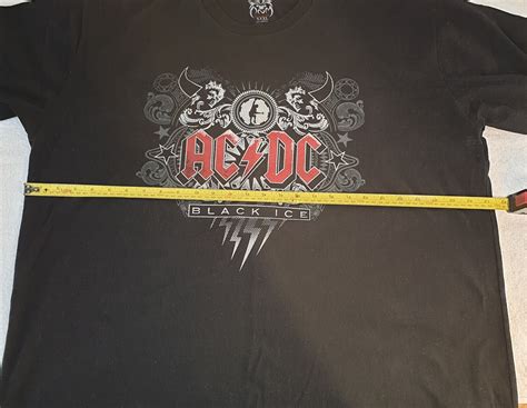 Ac Dc T Shirt Black Ice Size Xxxl Double Sided Print T Shirt Ebay