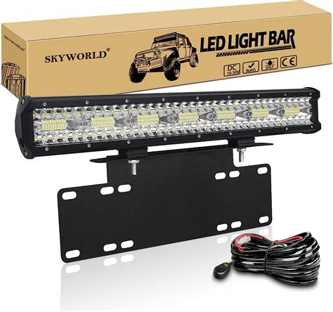 SKYWORLD LED Work Light Bar 20 Inch 420W Spot Flood Combo Beam Offroad