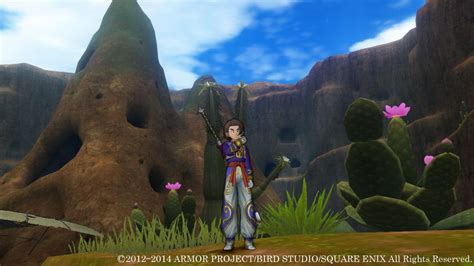 Dragon Quest X 3DS Gameplay Screenshot Cactus Desert Overworld