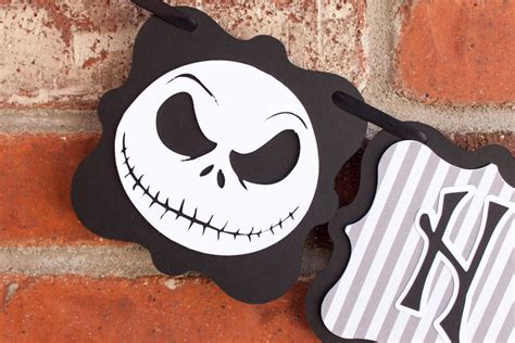 Nightmare Before Christmas Banner Jack Skellington Banner | Etsy