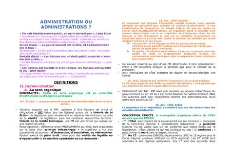 Droit Administratif Fiches Administration Ou Administrations On