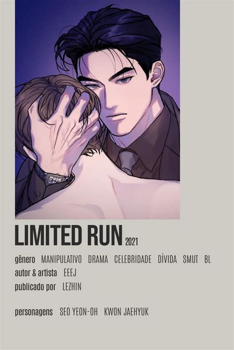 Limited Run Eeej Minimalist Poster Livros Manga Mangá Romance