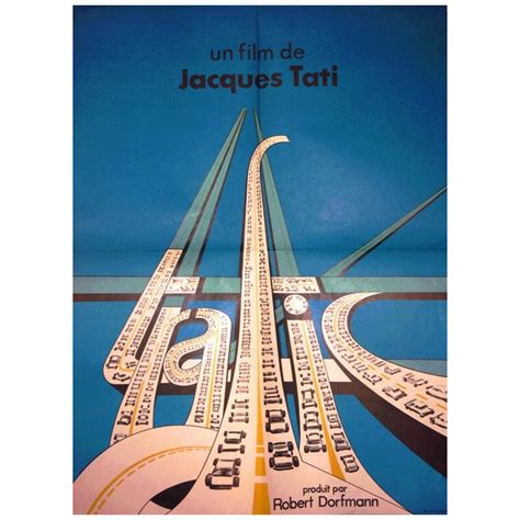 Trafic Jacques Tati Poster Movie 1971