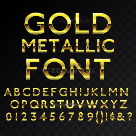 Gold Typeface Stock Illustrations 27718 Gold Typeface Stock