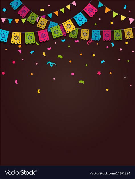 Mexican fiesta background banner Royalty Free Vector Image