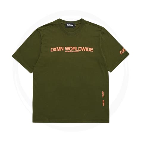 DXMN DXMN WORLDWIDE OVERSIZED T SHIRT GREEN MULTI BRAND SPACE ท