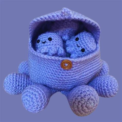 Mama Octopus Crochet Memory Game PATTERN Not Sewing Only - Etsy