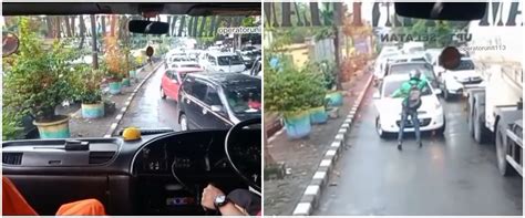 Aksi Driver Ojol Bantu Mobil Damkar Di Tengah Kemacetan Tuai Puj