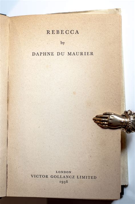 Rebecca Daphne Du Maurier First Edition Uncorrected Proof