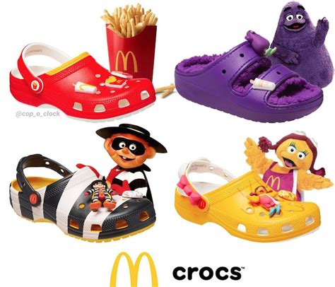 Así Es La Vibrante Colaboración De Mcdonalds X Crocs ¡la Sandalia