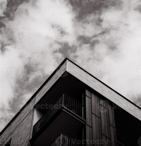 facade of a modern residential building 12846401 Stock Photo at Vecteezy