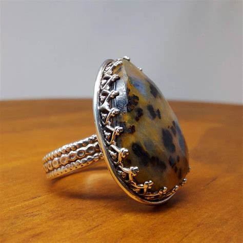 Dendritic Agate Ring Etsy