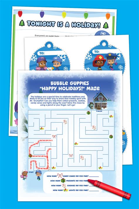 Bubble Guppies Holiday Activity Pack | Nickelodeon Parents