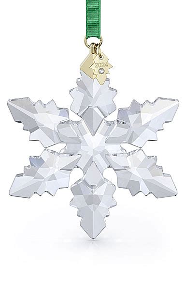 Swarovski 2024 Annual Edition Dated Ornament Snowflake Crystal Classics