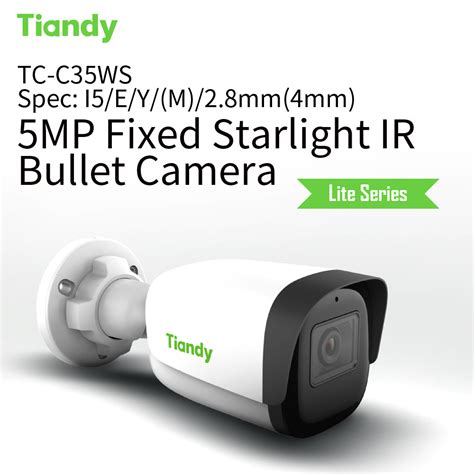 Buy Tiandy Ip Motion Detection Poe Cctv Camera Night Vision