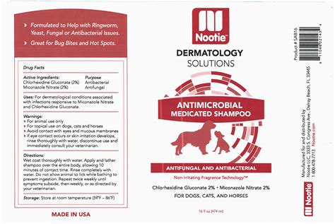 Dermatology Solutions Medicated Antimicrobial Shampoo 51437 203