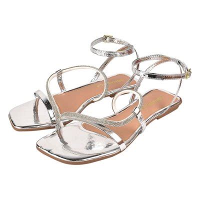 Sand Lia Rasteira Feminina Donatella Shoes Bico Quadrado Rasteirinha