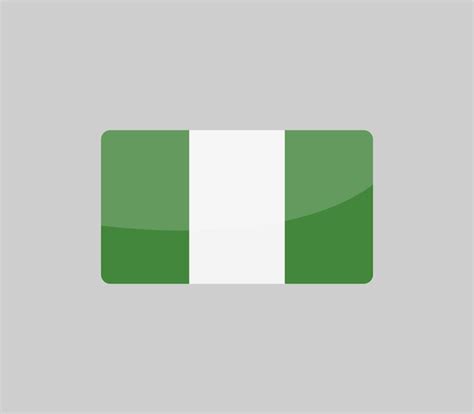 Nigerianische Flagge Premium Vektor