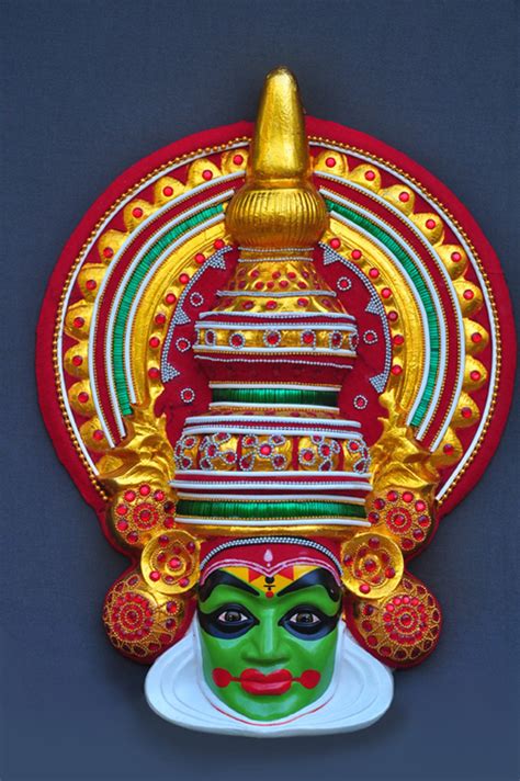 Kathakali Mask in Thrissur, Kerala, India - Olive Handicraft