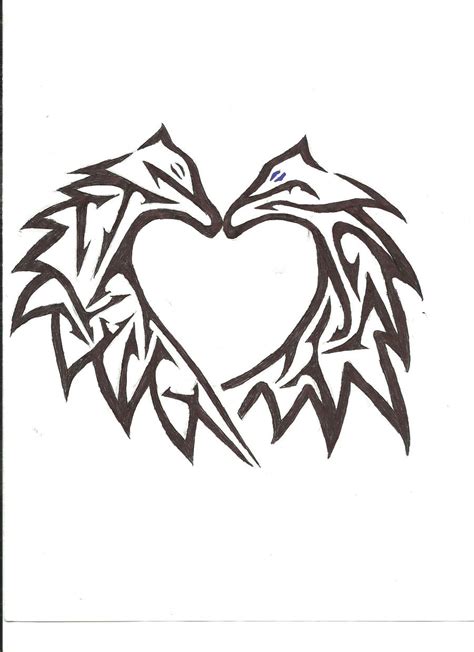 Tribal Wolf Heart by CrissLowwPolarBear on DeviantArt