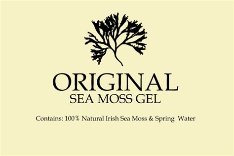 Sea Moss Label Template Postermywall