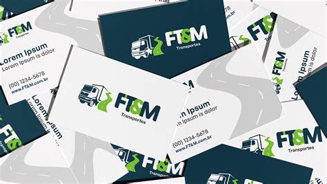 Ft M Transportes Identidade Visual Behance