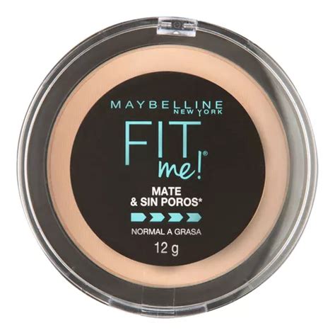 Base De Maquillaje En Polvo Compacto Maybelline Fit Me Mate Y Sin