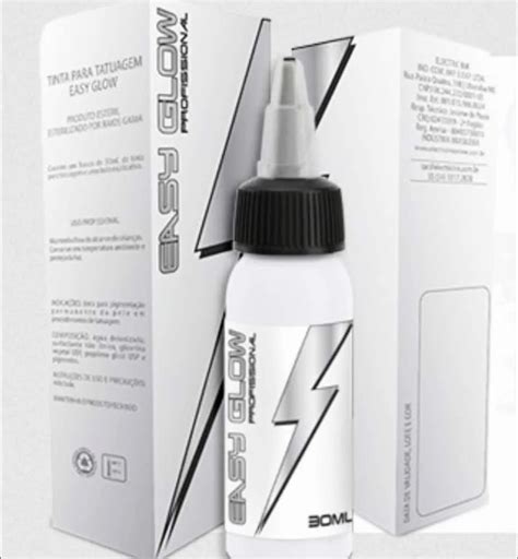 Tinta Tatuagem Easy Glow Ghost White Branco Ml Mercado Livre