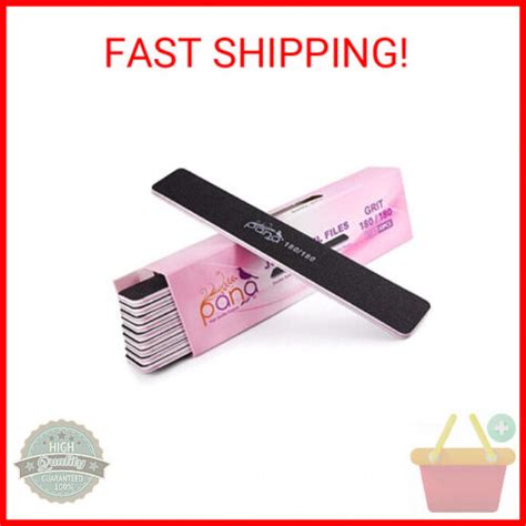 10pcs PANA Jumbo Double Sided Emery Nail File For Manicure Pedicure