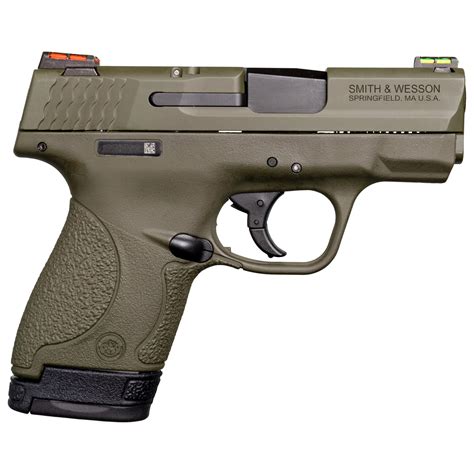 Discount Gun Mart SMITH WESSON M P9 SHIELD 9MM 3 1IN 7RD ODG HIVIZ