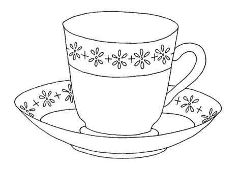 Tea Cup Coloring Pages Coloring Pages