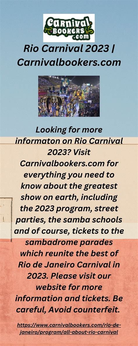 Rio Carnival 2023 | Carnivalbookers.com - Carnivalbookers.com by ...