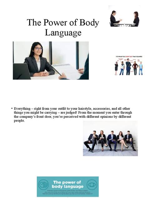 The Power Of Body Language Pdf