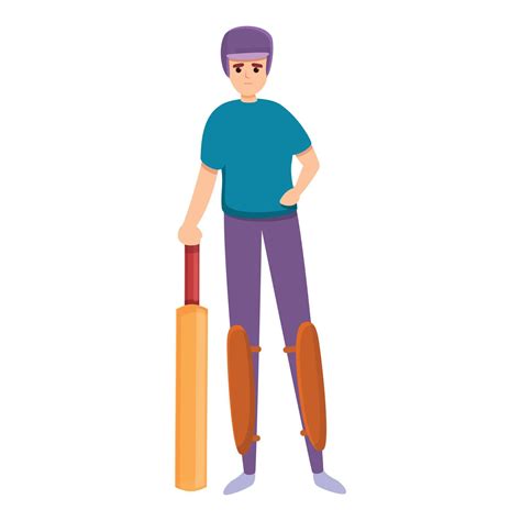 Cricket game icon, cartoon style 14347346 Vector Art at Vecteezy