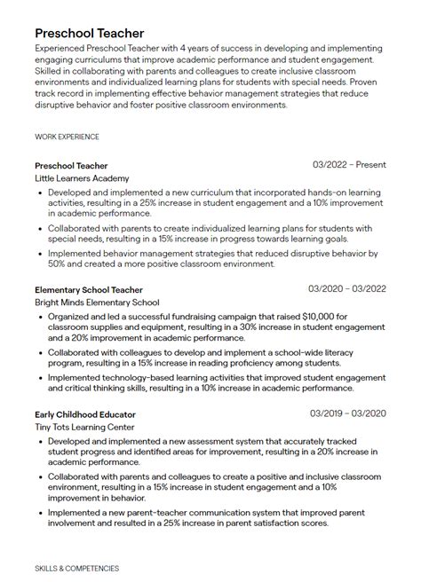 4 Substitute Teacher Resume Examples With Free Templates