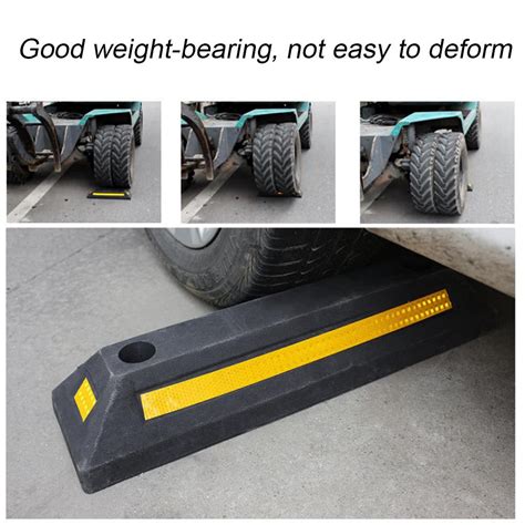 Heavy Duty Rubber Parking Stopper Parking Limiter Car Parking Wheel