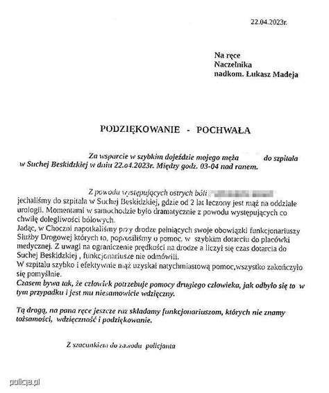 Policjanci Eskortowali Do Szpitala Chorego M Czyzn Policja Pl