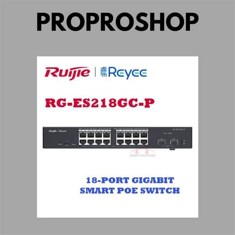 Ruijie Reyee RG ES218GC P 18 PORT 2 PORT SFP GIGABIT CLOUD MANAGED