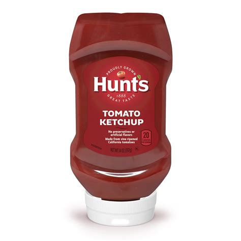 Hunts Tomato Ketchup 14 Oz Squeeze Bottle Walmart