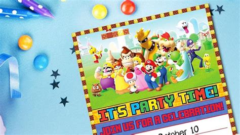 Cómo Organizar Fiesta Temática Con Botargas De Mario Bros