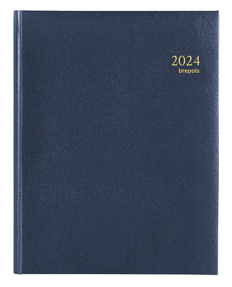 Brepols Bureau Agenda 2024 TIMING LIMA Weekoverzicht Blauw 17