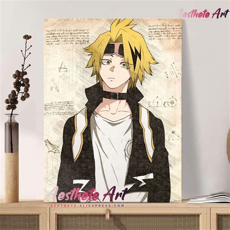 Denki Kaminari Chargebolt My Hero Academia Bnha Anime Canvas Painting