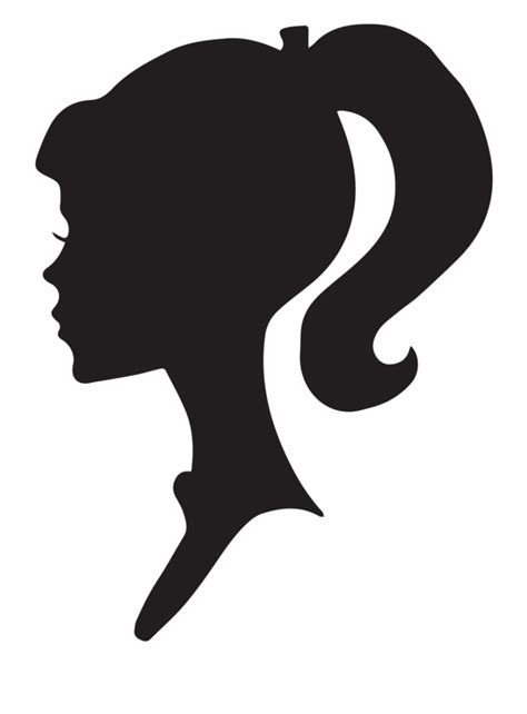 Black Woman Face Silhouette Clip Art