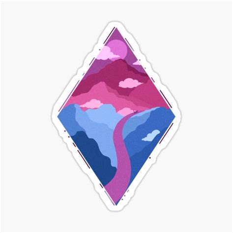 Subtle Bisexual Pride Flag Sticker For Sale By Acepopdesigns Redbubble